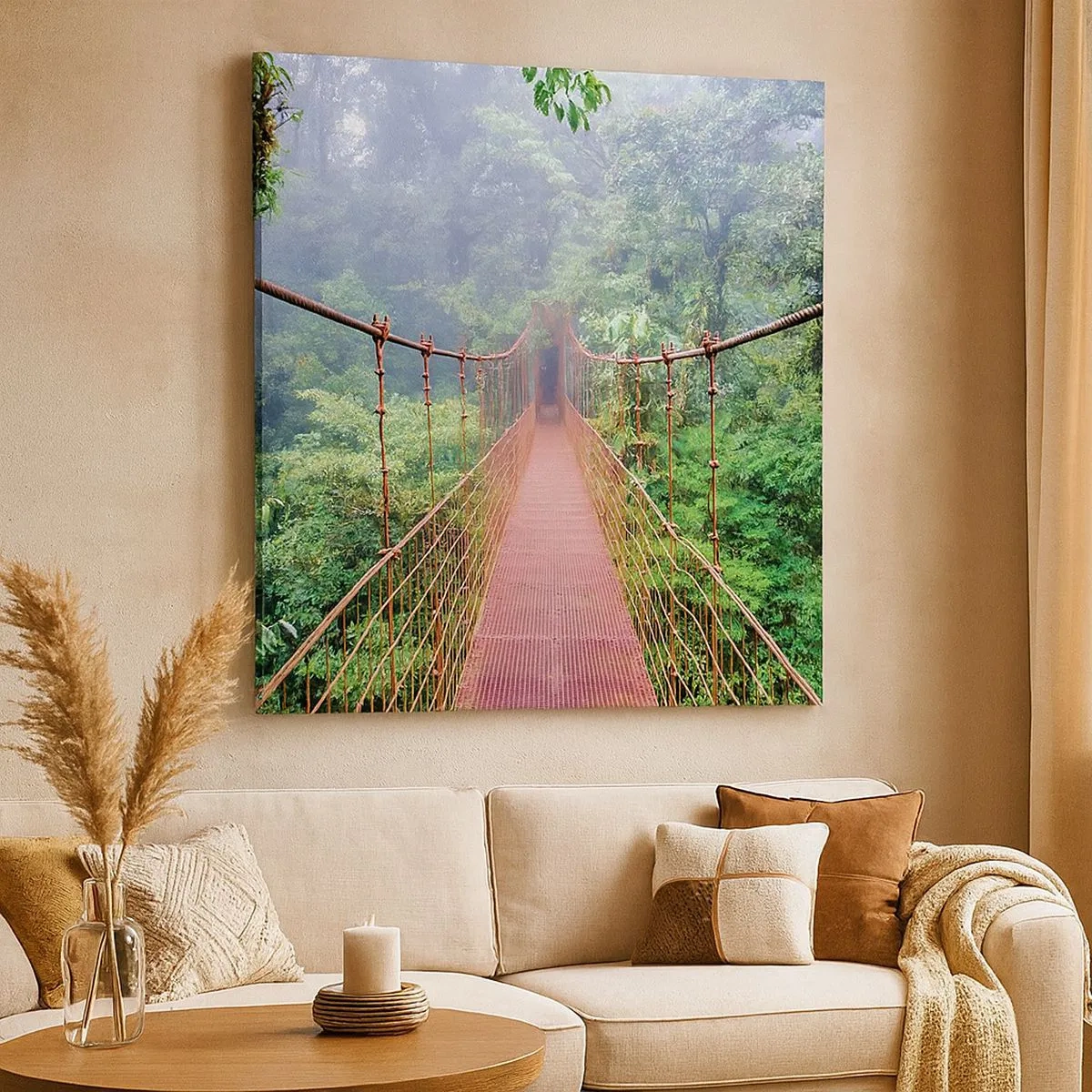 Impression sur toile - Image sur toile - Suspendu sur les couronnes - 30x30 cm