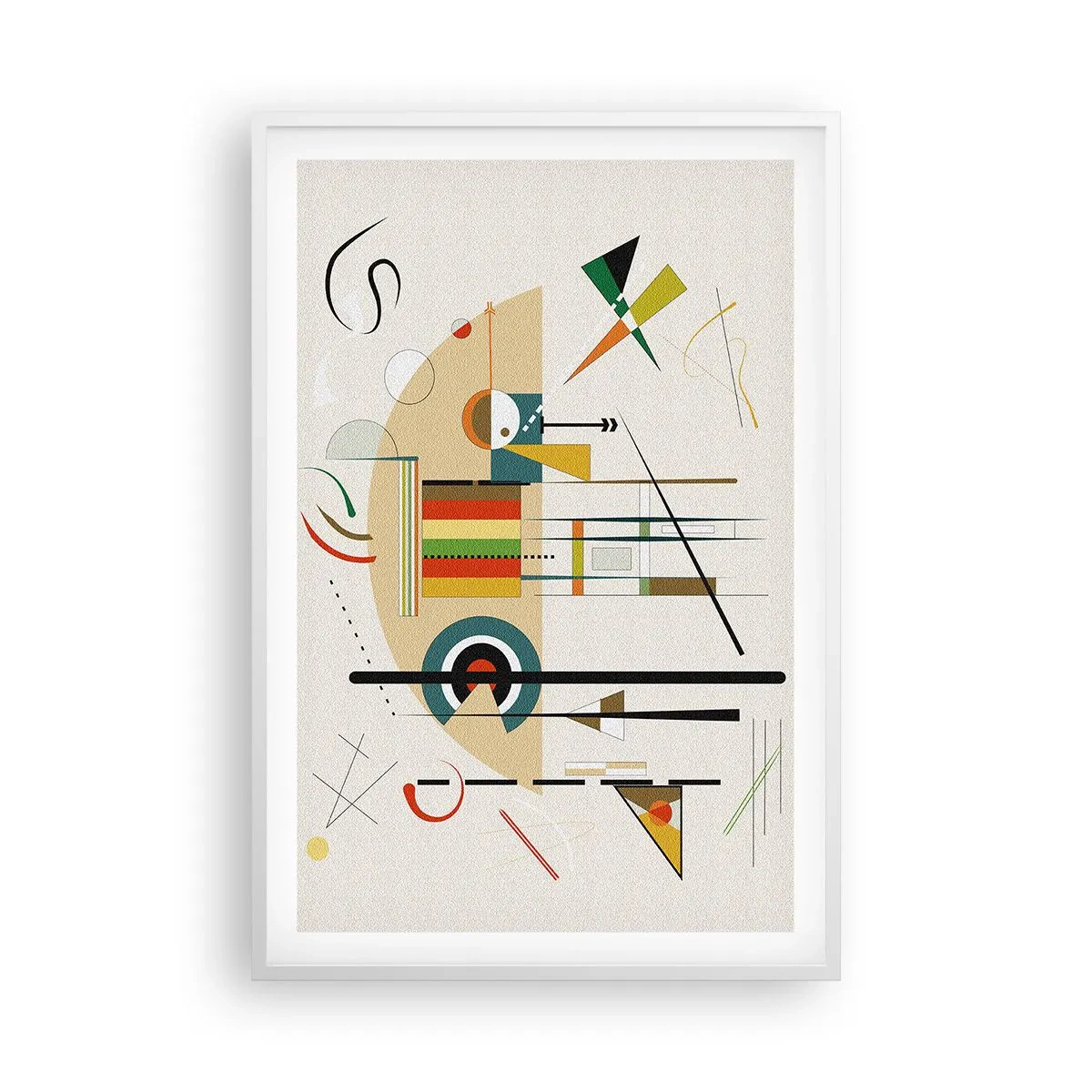 Affiche dans un cadre blanc - Poster - Et le monde s’amuse - 61x91 cm