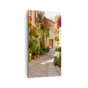 Impression sur toile - Image sur toile - Une inondation de fleurs  - 65x120 cm