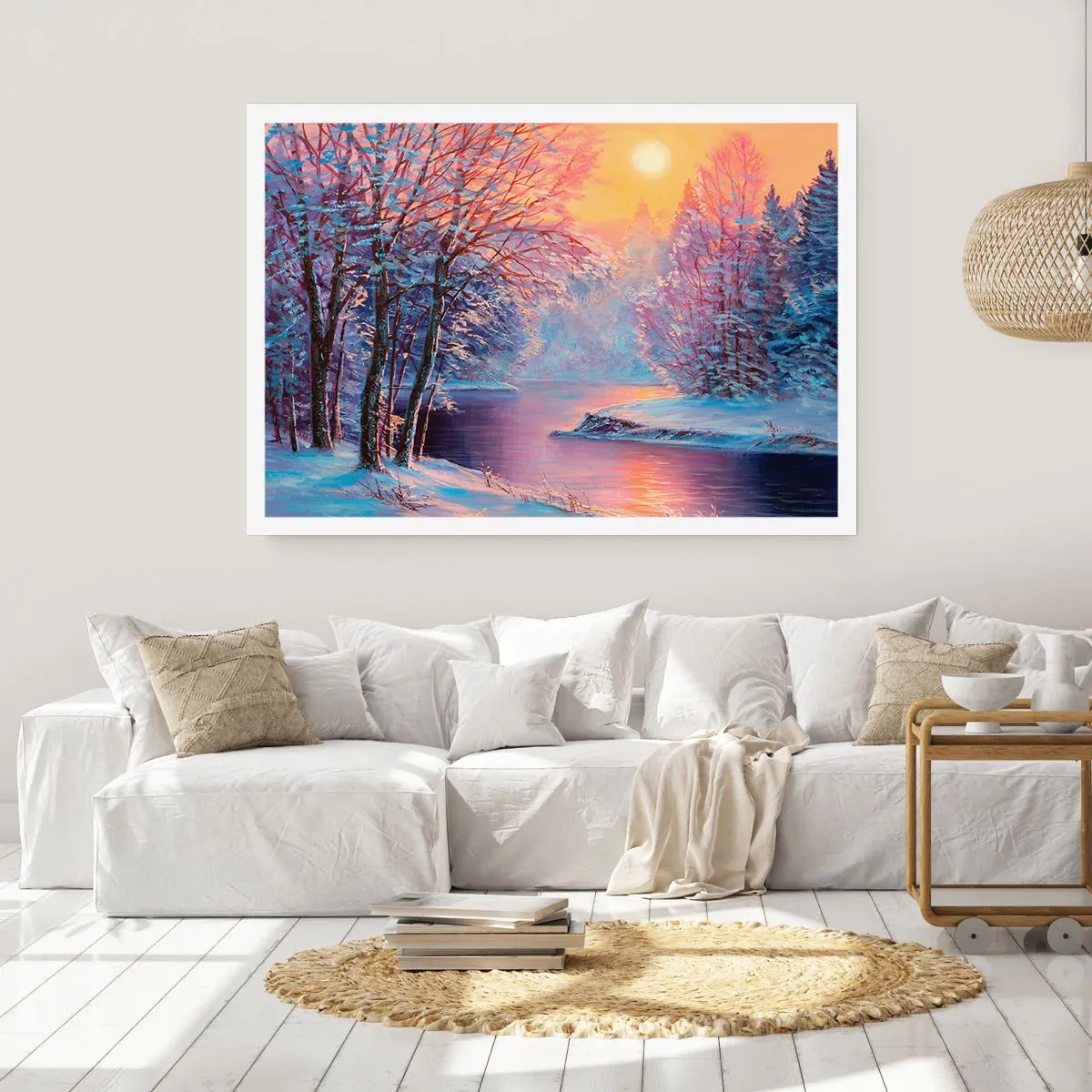 Affiche - Poster - Couleurs d'hiver - 70x50 cm