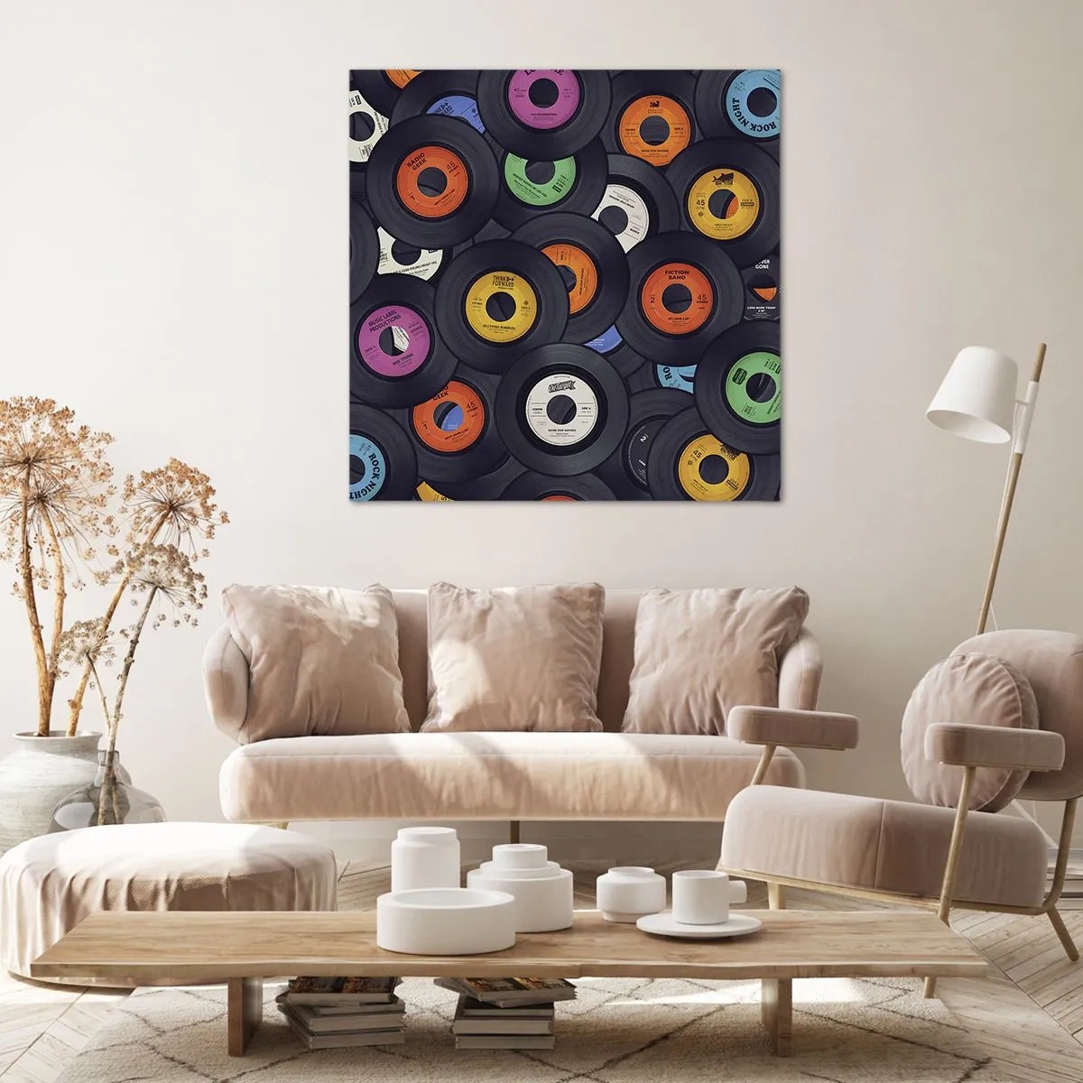Impression sur toile - Image sur toile - Couleurs des classiques - 30x30 cm