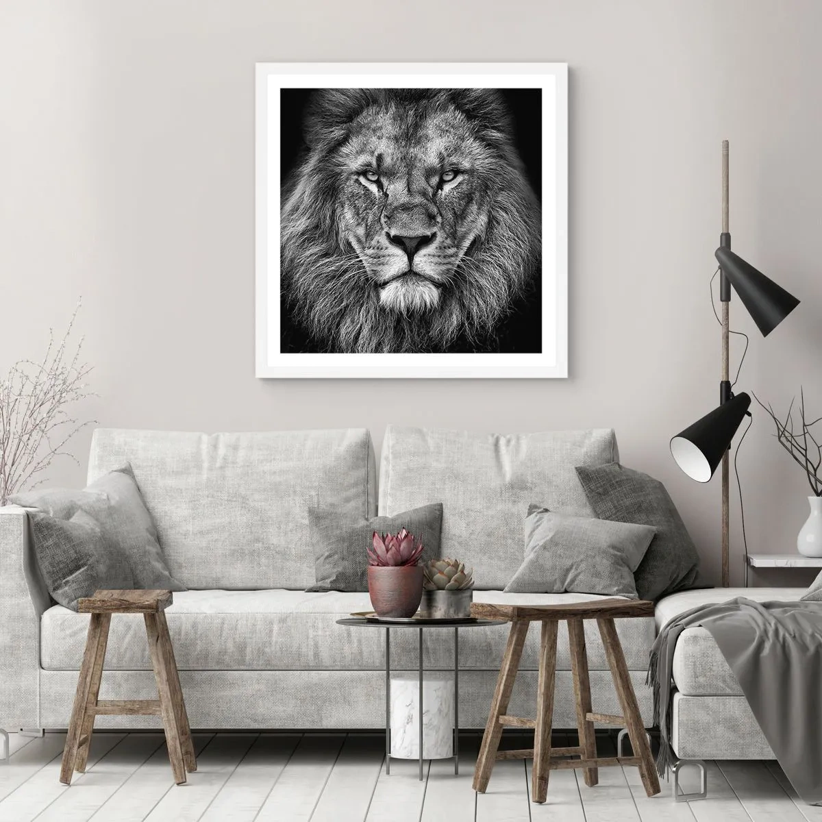 Affiche dans un cadre blanc - Poster - En vêtement de sacre - 40x40 cm