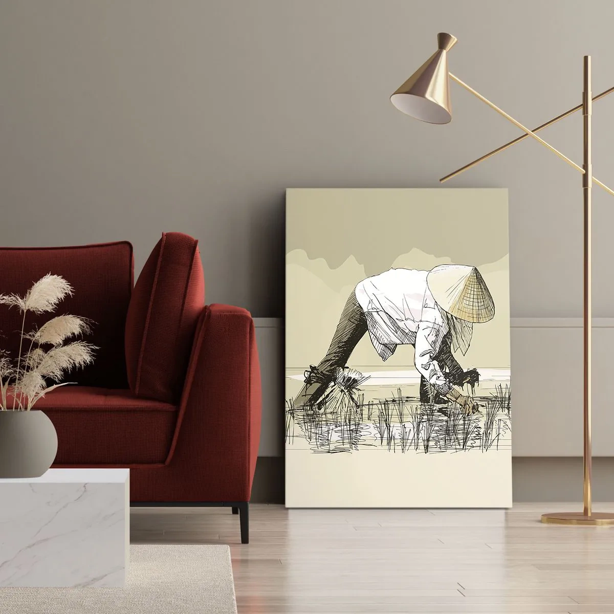 Impression sur toile - Image sur toile - Récolte réussie - 45x80 cm