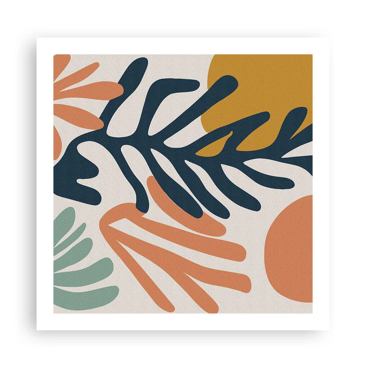 Affiche - Poster - Mers de corail - 60x60 cm