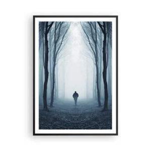 Affiche dans un cadre noir - Poster - Tout est simple et clair - 70x100 cm