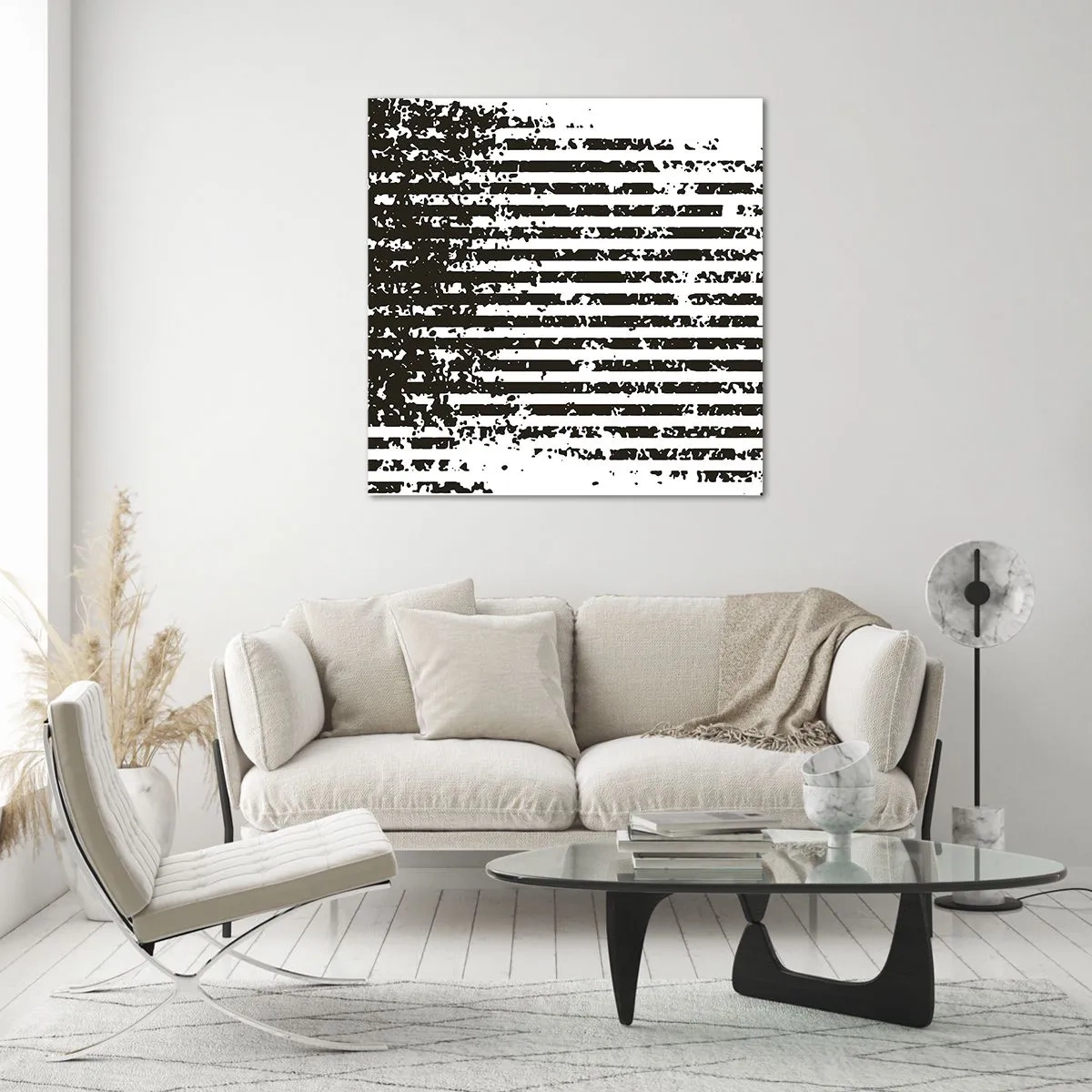 Impression sur verre - Image sur verre - Rythme et bruissement - 30x30 cm