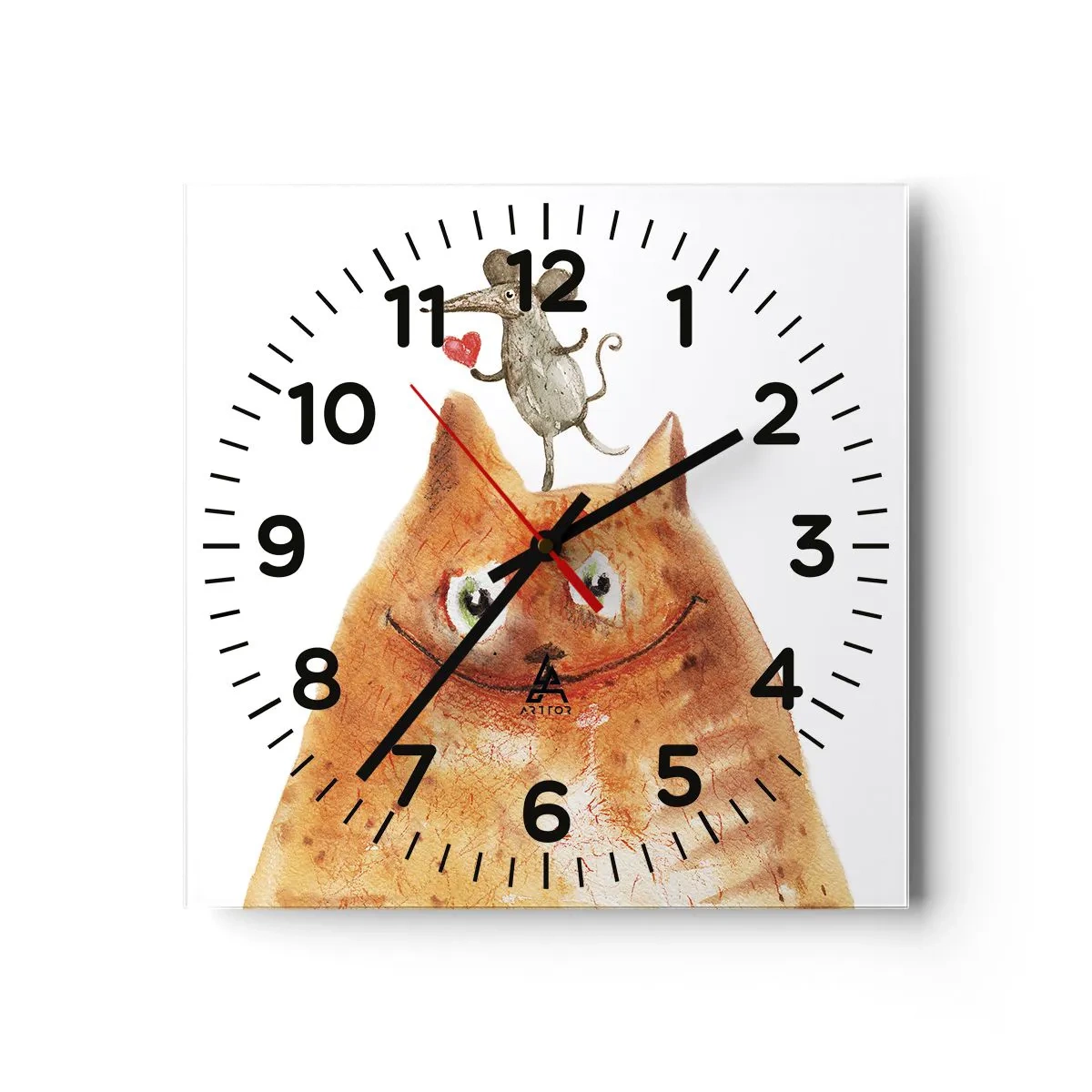 Horloge murale - Pendule murale - Amour paradoxal - 30x30 cm