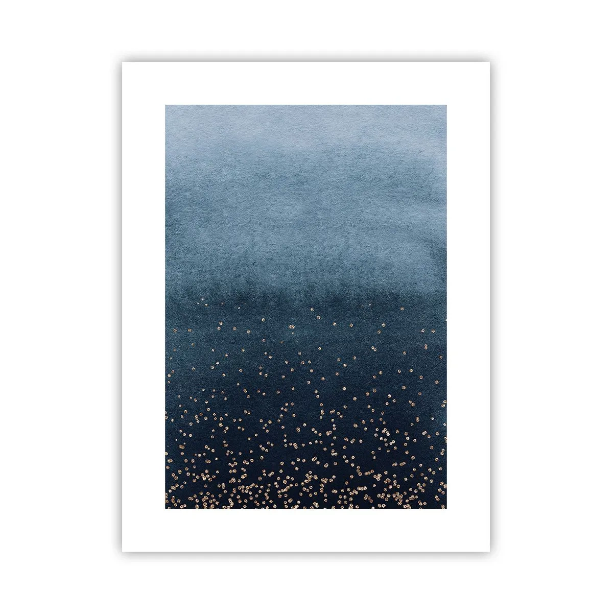 Affiche - Poster - Composition - phases bleues - 30x40 cm