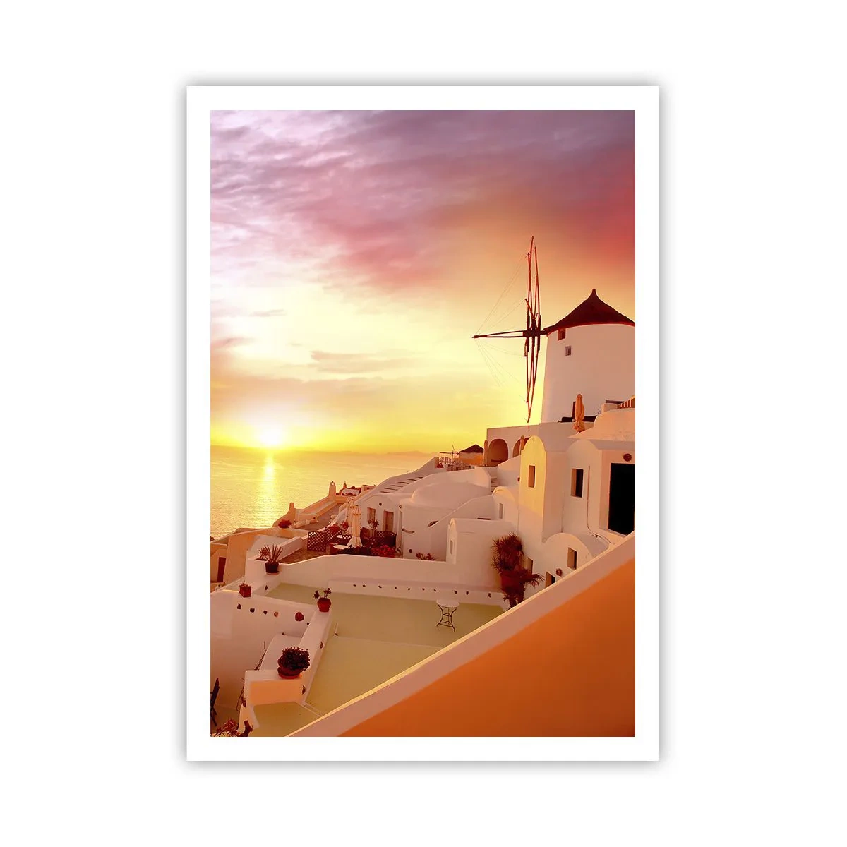 Affiche - Poster - Fondre en blanc et or - 70x100 cm