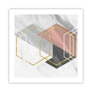 Affiche - Poster - Composition en chaîne - 50x50 cm