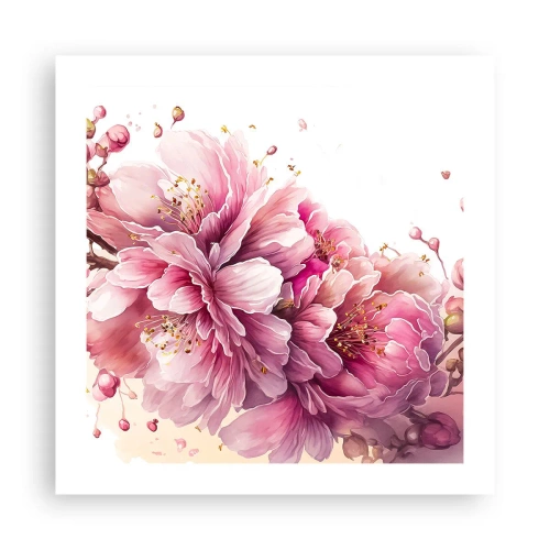 Affiche - Poster - Fleur florissante de cerisier - 50x50 cm