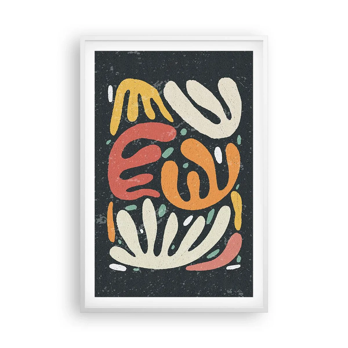 Affiche dans un cadre blanc - Poster - Composition – Je suis sur le point de t'attraper - 61x91 cm