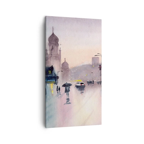 Impression sur toile - Image sur toile - Dans une brume pluvieuse - 45x80 cm