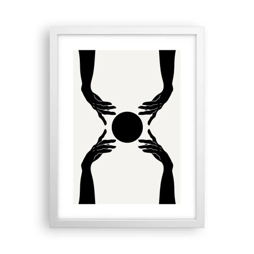 Affiche dans un cadre blanc - Poster - Signe secret - 30x40 cm