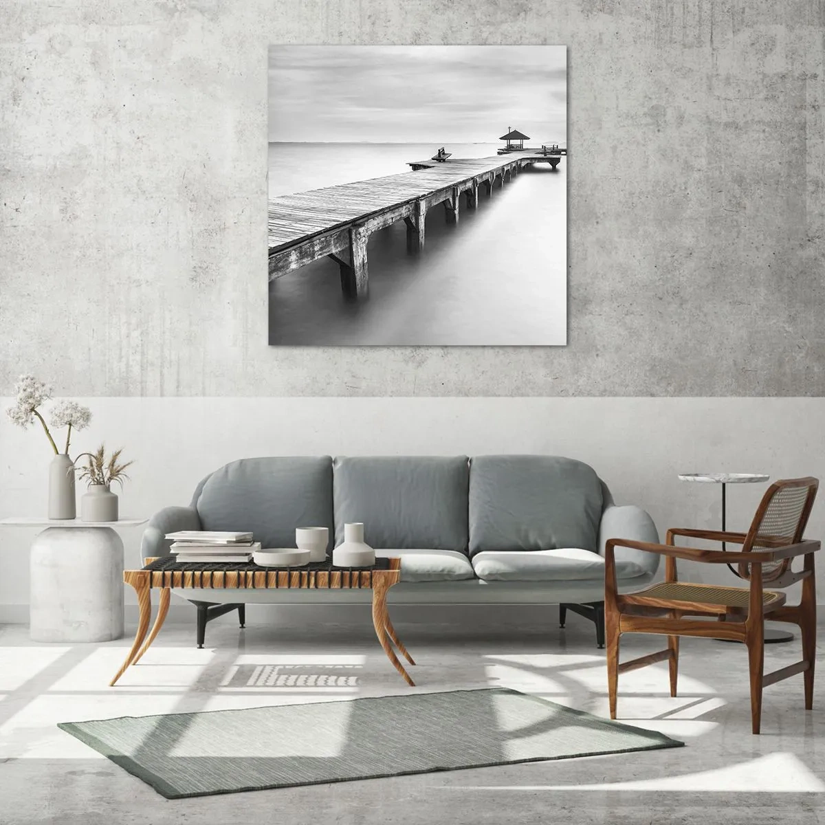 Impression sur verre - Image sur verre - À l'horizon - 40x40 cm