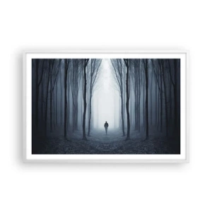 Affiche dans un cadre blanc - Poster - Tout est simple et clair - 91x61 cm