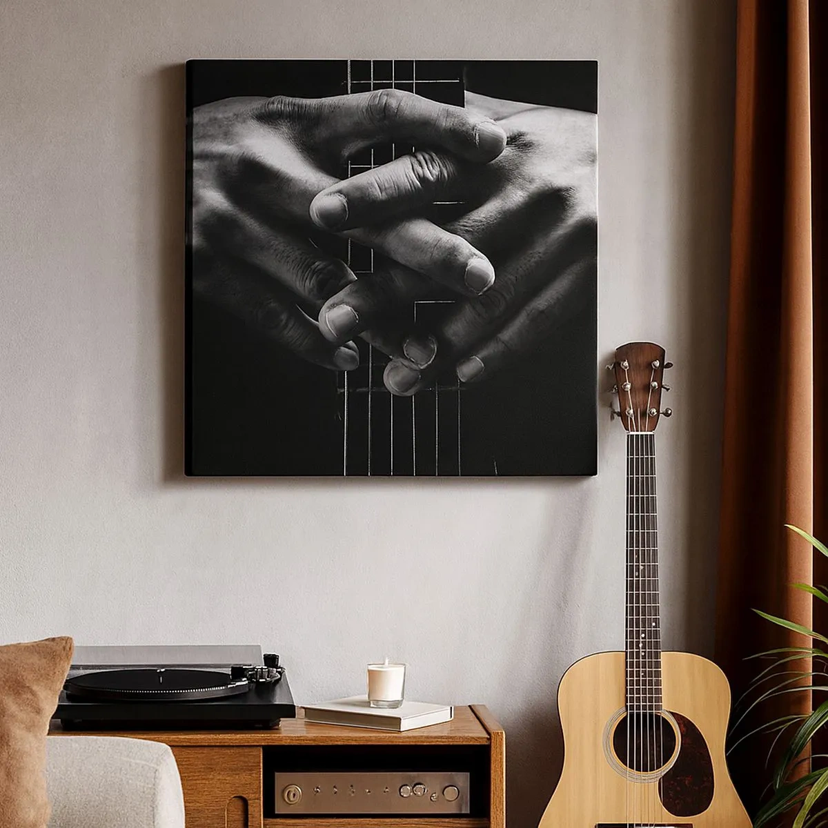 Impression sur toile - Image sur toile - Prière d'artiste - 30x30 cm