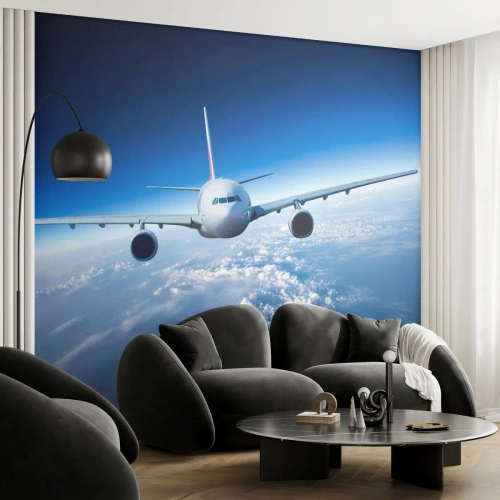 Papier Peint Autocollant Deluxe Sticker - Je vole parce que je le veux - Avion, Avion, Voyage - 450x315 cm
