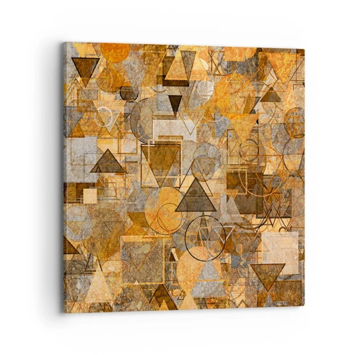 Impression sur toile - Image sur toile - Le monde en forme - 70x70 cm