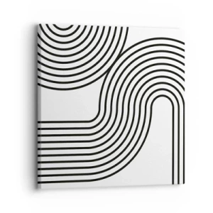 Impression sur toile - Image sur toile - En plein virage - 30x30 cm