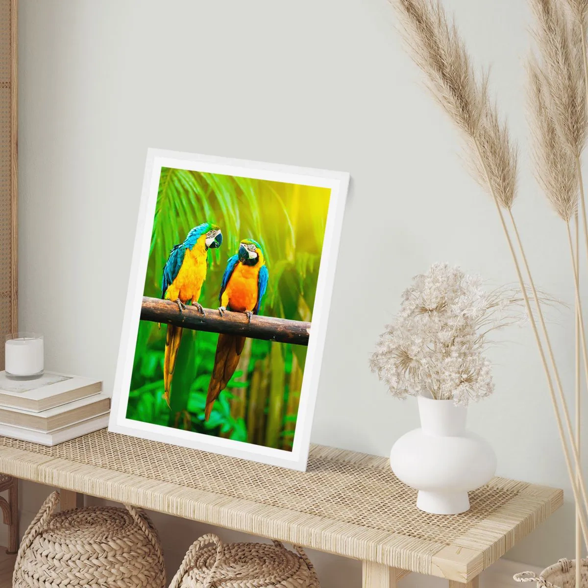 Affiche dans un cadre blanc - Poster - Et avez-vous entendu qu'elle ...? - 30x40 cm