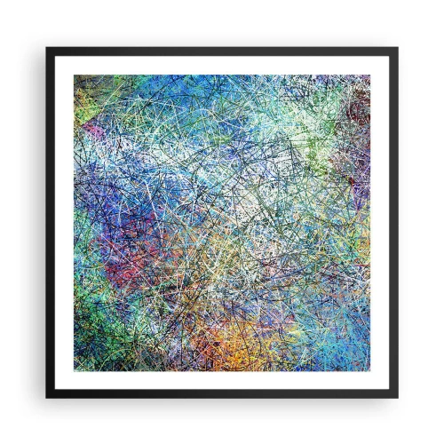 Affiche dans un cadre noir - Poster - Ce n'est pas si simple - 60x60 cm