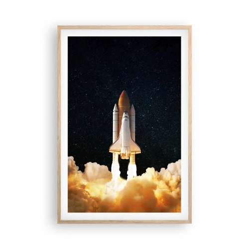 Affiche dans un chêne clair - Poster - Ad astra! - 61x91 cm