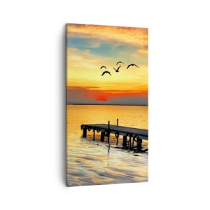 Impression sur toile - Image sur toile - Le soir revient - 45x80 cm