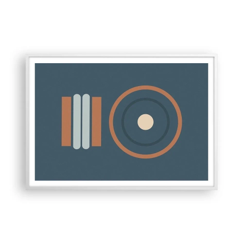 Affiche dans un cadre blanc - Poster - Essence des choses - 100x70 cm