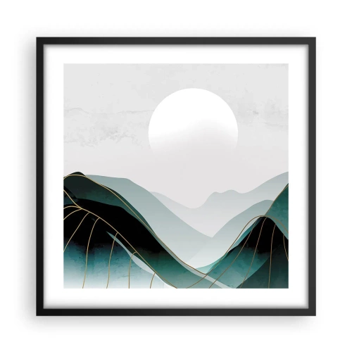 Affiche dans un cadre noir - Poster - En pleine majesté - 50x50 cm