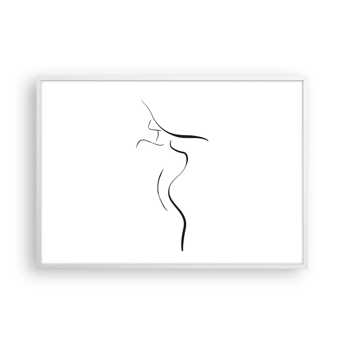 Affiche dans un cadre blanc - Poster - Insaisissable comme une vague - 100x70 cm