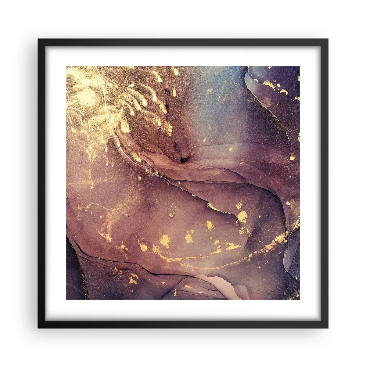 Affiche dans un cadre noir - Poster - Matière et esprit - 50x50 cm