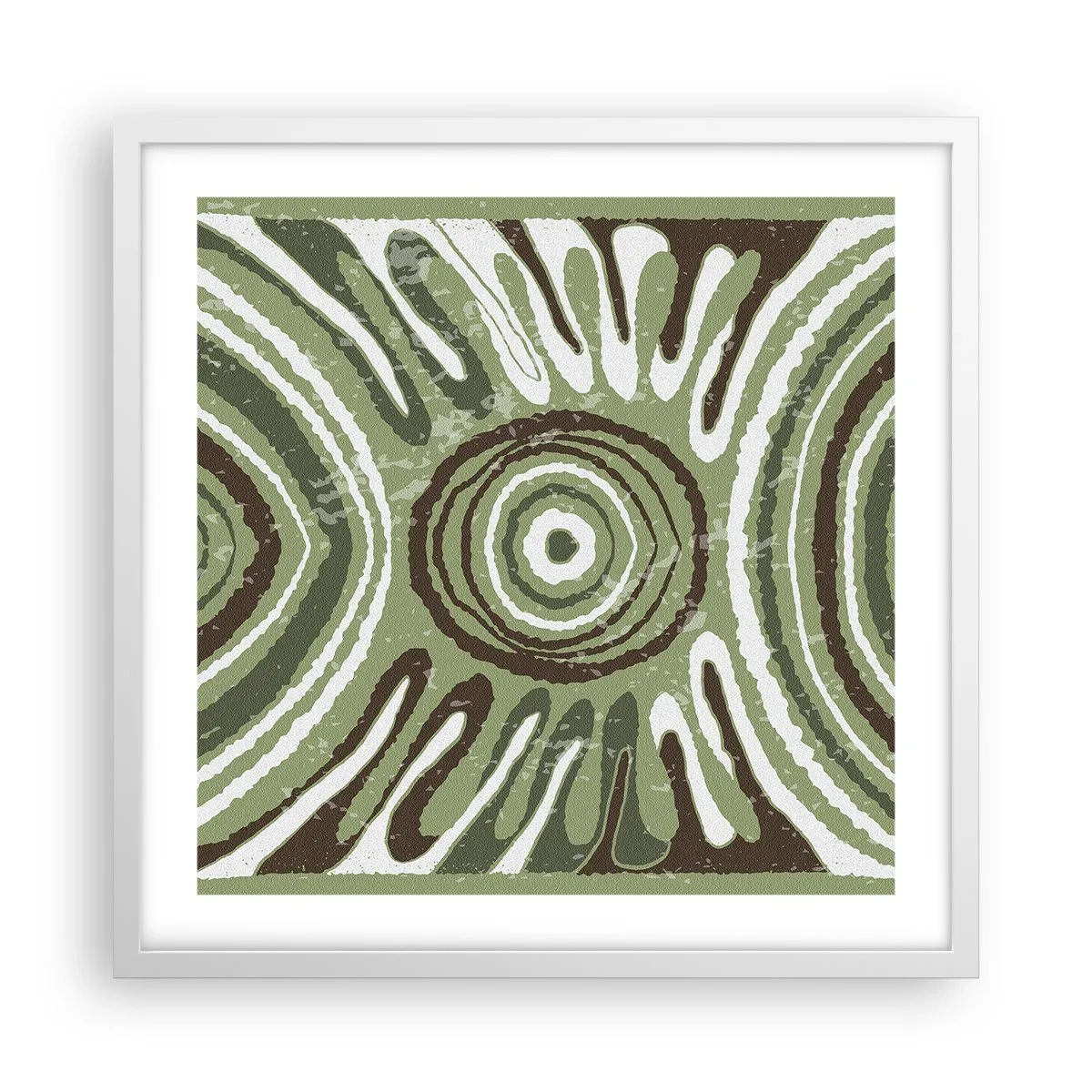 Affiche dans un cadre blanc - Poster - Une explosion d'émotions - 50x50 cm