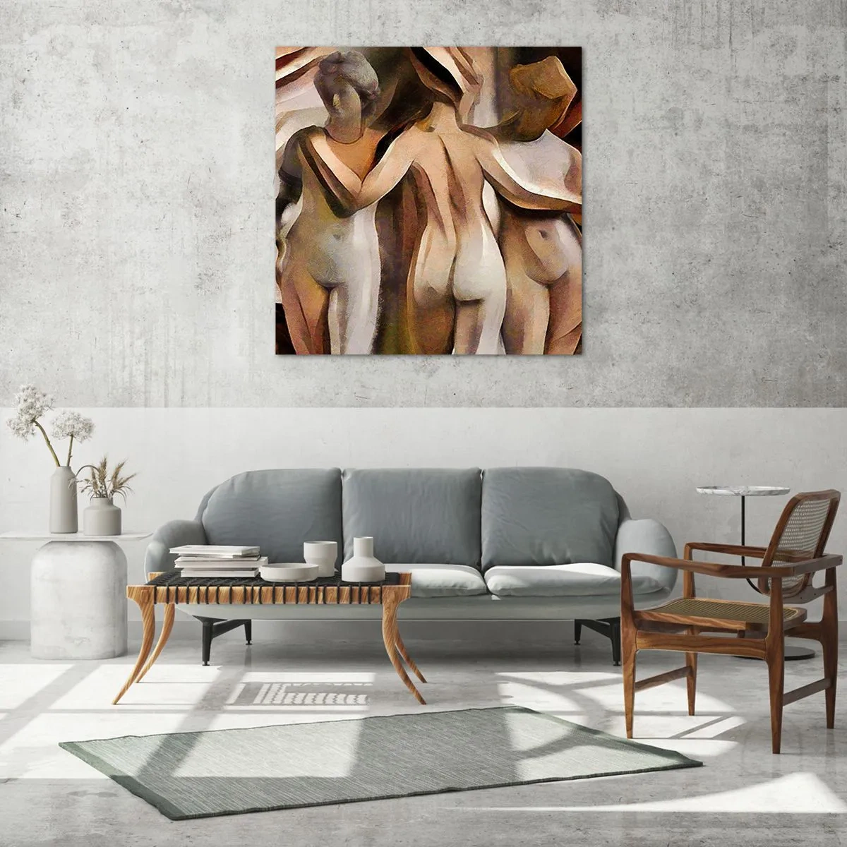 Impression sur verre - Image sur verre - Trois Grâces 2.0 - 60x60 cm