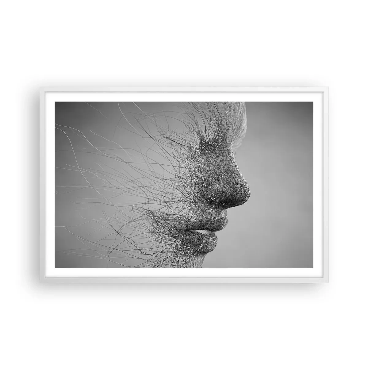 Affiche dans un cadre blanc - Poster - L'esprit du vent - 91x61 cm