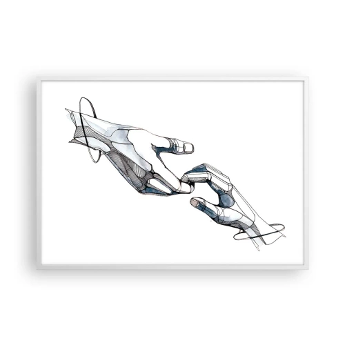 Affiche dans un cadre blanc - Poster - Un bon geste - 100x70 cm