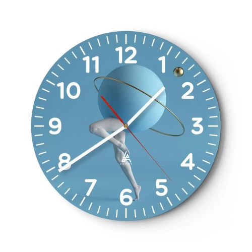 Horloge murale - Pendule murale - Et les planètes deviennent folles - 30x30 cm