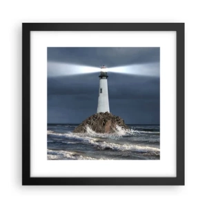 Affiche dans un cadre noir - Poster - I… i… ici ! - 30x30 cm