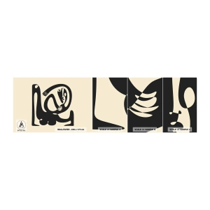 Échantillon de Papier Peint Autocollant Deluxe Sticker - Presque du Picasso - Abstraction, Morceau, Graphique - 100x30 cm