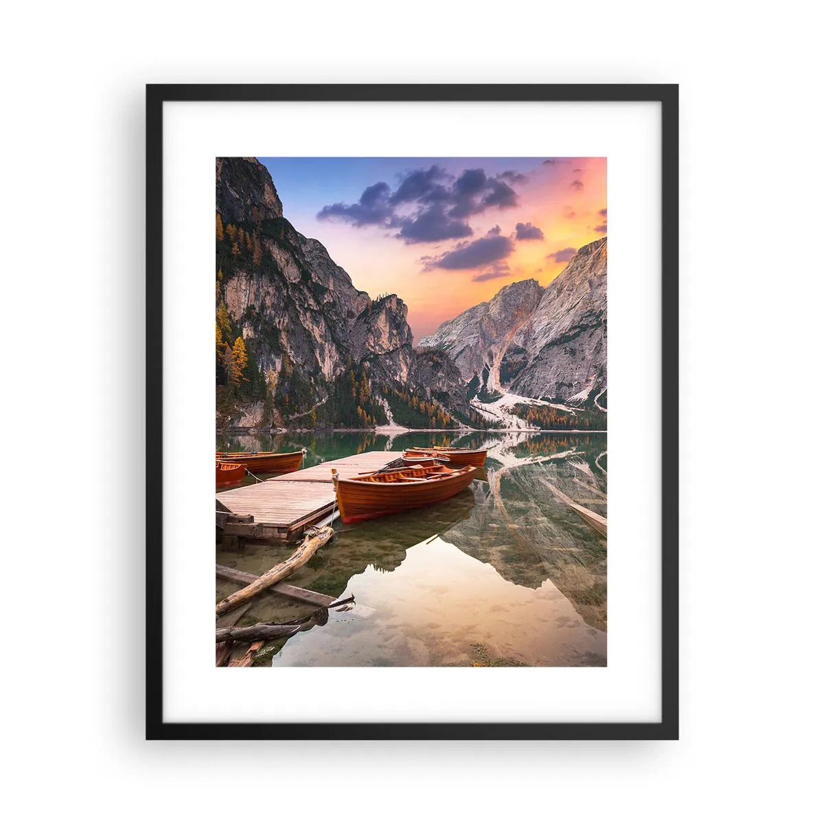 Affiche dans un cadre noir - Poster - Promesse du jour - 40x50 cm