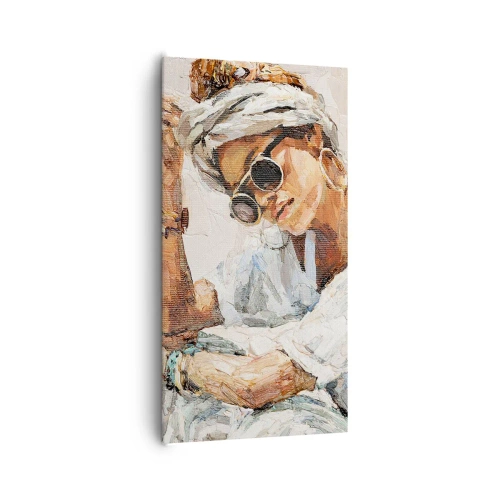 Impression sur toile - Image sur toile - Portrait en plein soleil - 65x120 cm