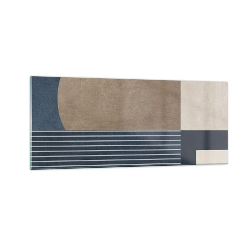 Impression sur verre - Image sur verre - Composition simple et en rondeur - 100x40 cm