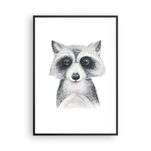 Affiche dans un cadre noir - Poster - Un moment pour s'émouvoir - 70x100 cm