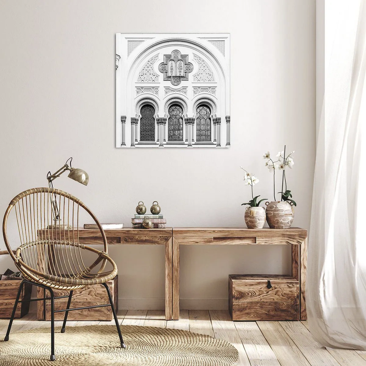 Impression sur toile - Image sur toile - À la frontière des cultures - 60x60 cm