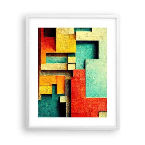 Affiche dans un cadre blanc - Poster - Festival des angles droits - 40x50 cm