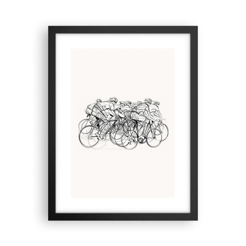Affiche dans un cadre noir - Poster - Ensemble en équipe - 30x40 cm