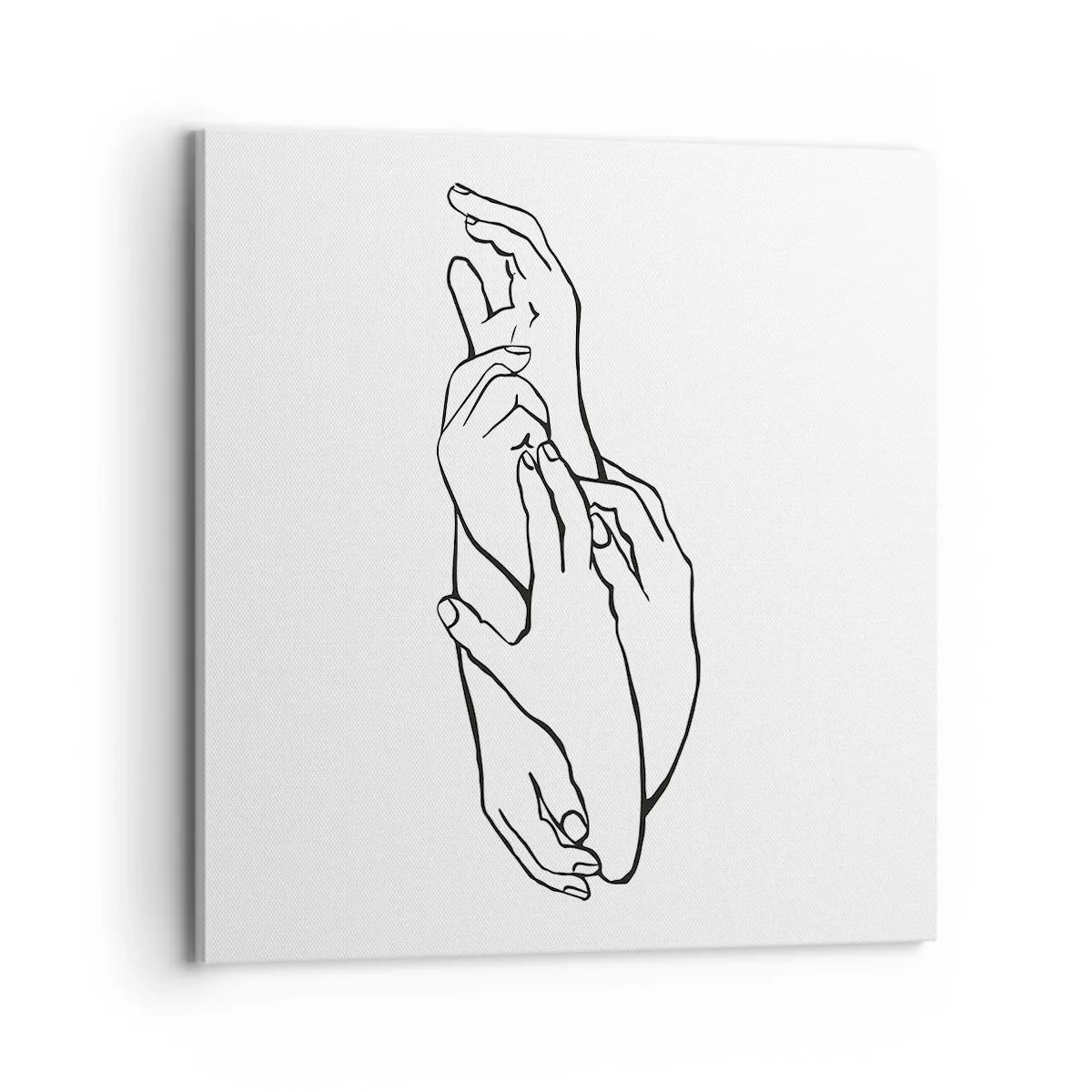 Impression sur toile - Image sur toile - Bon contact - 70x70 cm