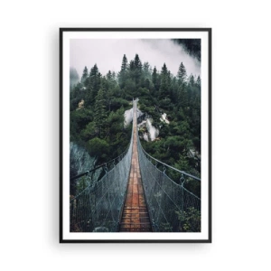 Affiche dans un cadre noir - Poster - Uniquement pour les aigles - 70x100 cm