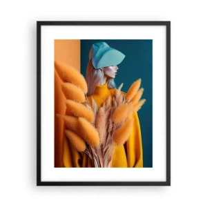 Affiche dans un cadre noir - Poster - Portrait moelleux - 40x50 cm