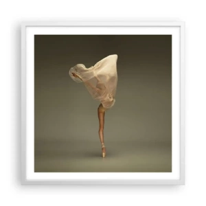 Affiche dans un cadre blanc - Poster - Il va bientôt s'envoler - 60x60 cm